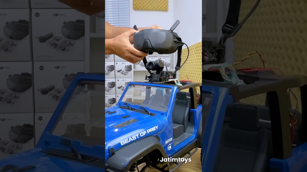 Head Tracking di Mobil RC dengan DJI O4 Air Unit & DJI Goggles N3 #jatimtoys #fpvrccar