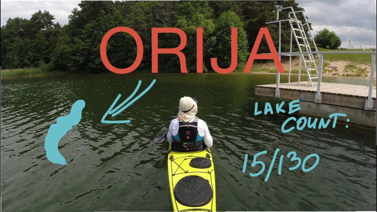 Kayaking Lithuanian Lakes. ORIJA- 4.4 km Full Solo Kayak Trip 4K