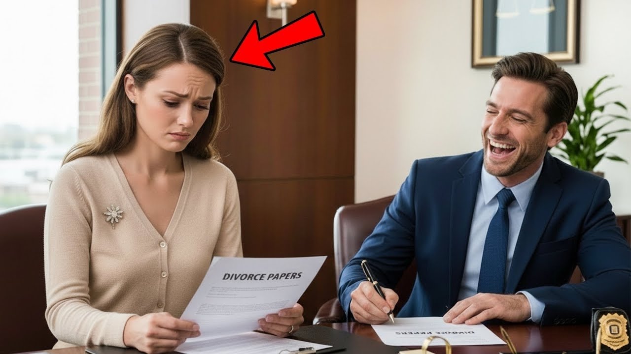Sem saber que a esposa era uma herdeira trilionária secreta, ele ri ao assinar o divórcio.