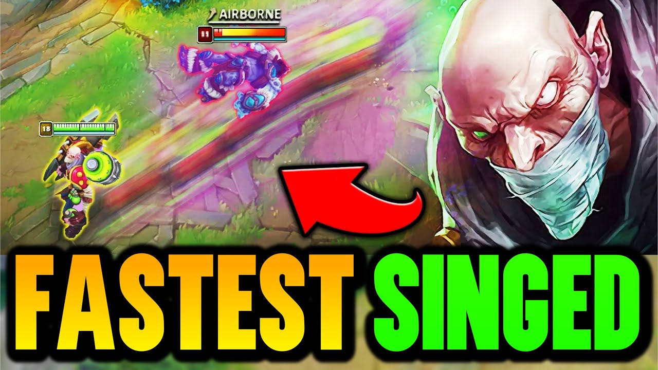 WHEN SINGED IS FASTER THAN EVEN A GHOSTED HECARIM! (FASTEST SINGED BUILD EVER)