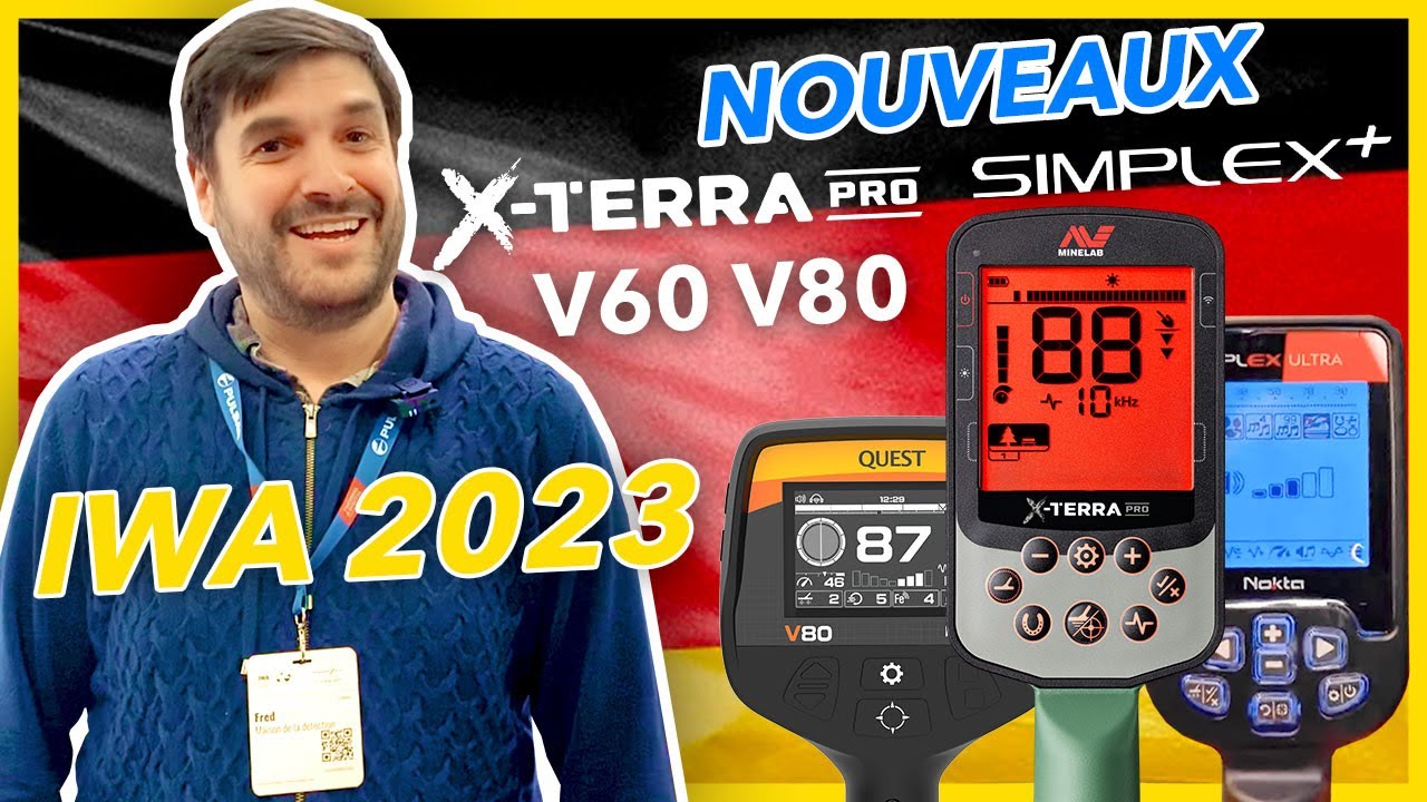 IWA 2023 : nouveaux détecteurs de métaux MINELAB X-Terra PRO, QUEST V60, V80 et NOKTA MAKRO Simplex