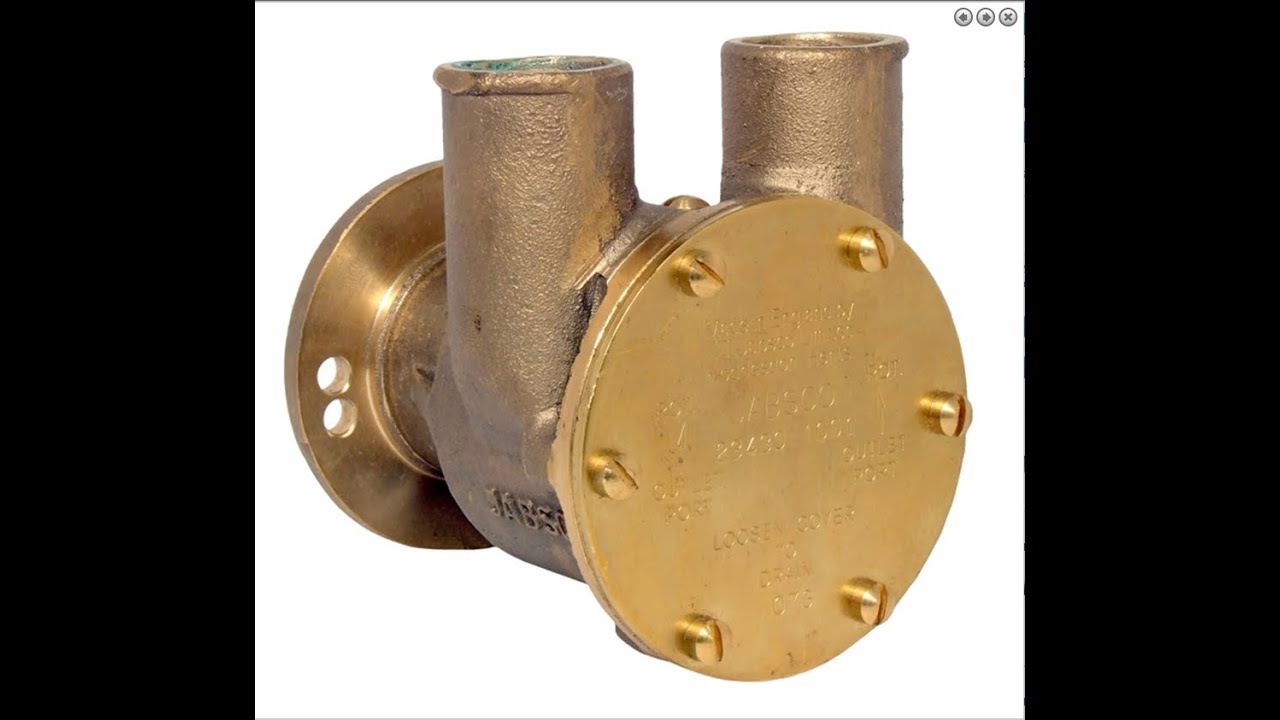 How to rebuild a marine raw water cooling pump in the field without a workshop.
