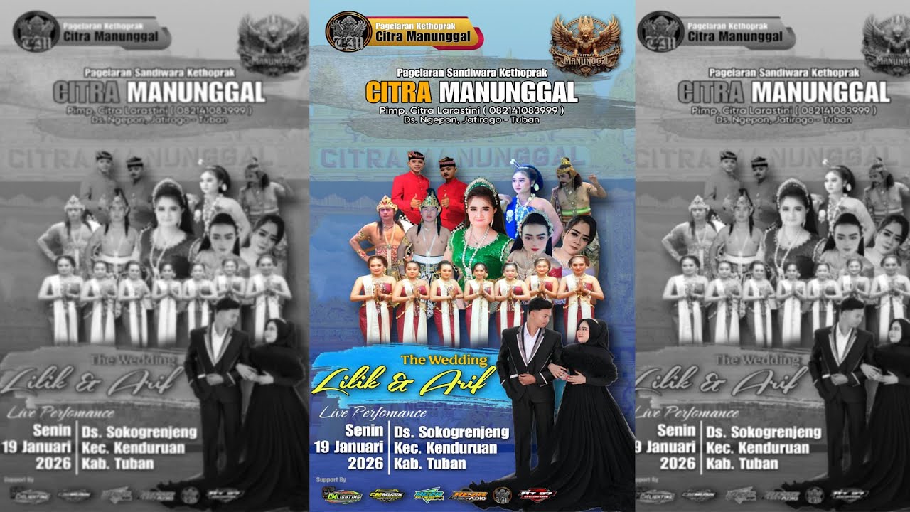 LIVE MALAM KETOPRAK CITRA MANUNGGAL DSN.SOKO DS.SOKOGRENJENG KEC.KENDURUAN TUBAN SENIN 19 JAN 2026