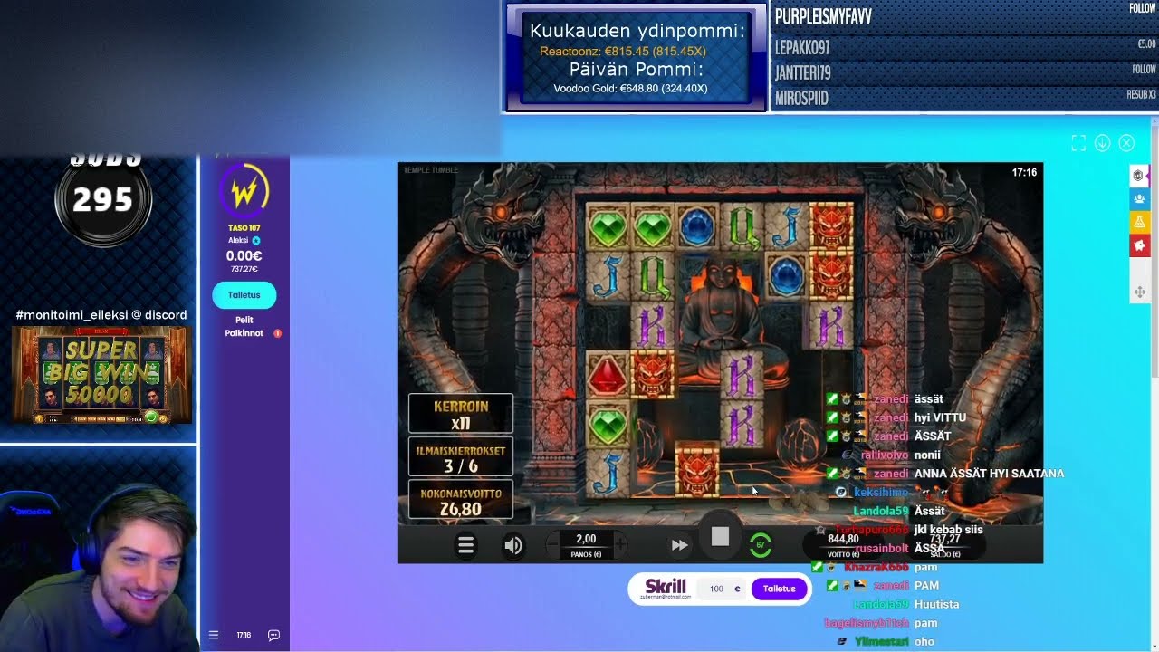 MASSIVE WIN ON TEMPLE TUMBLE!