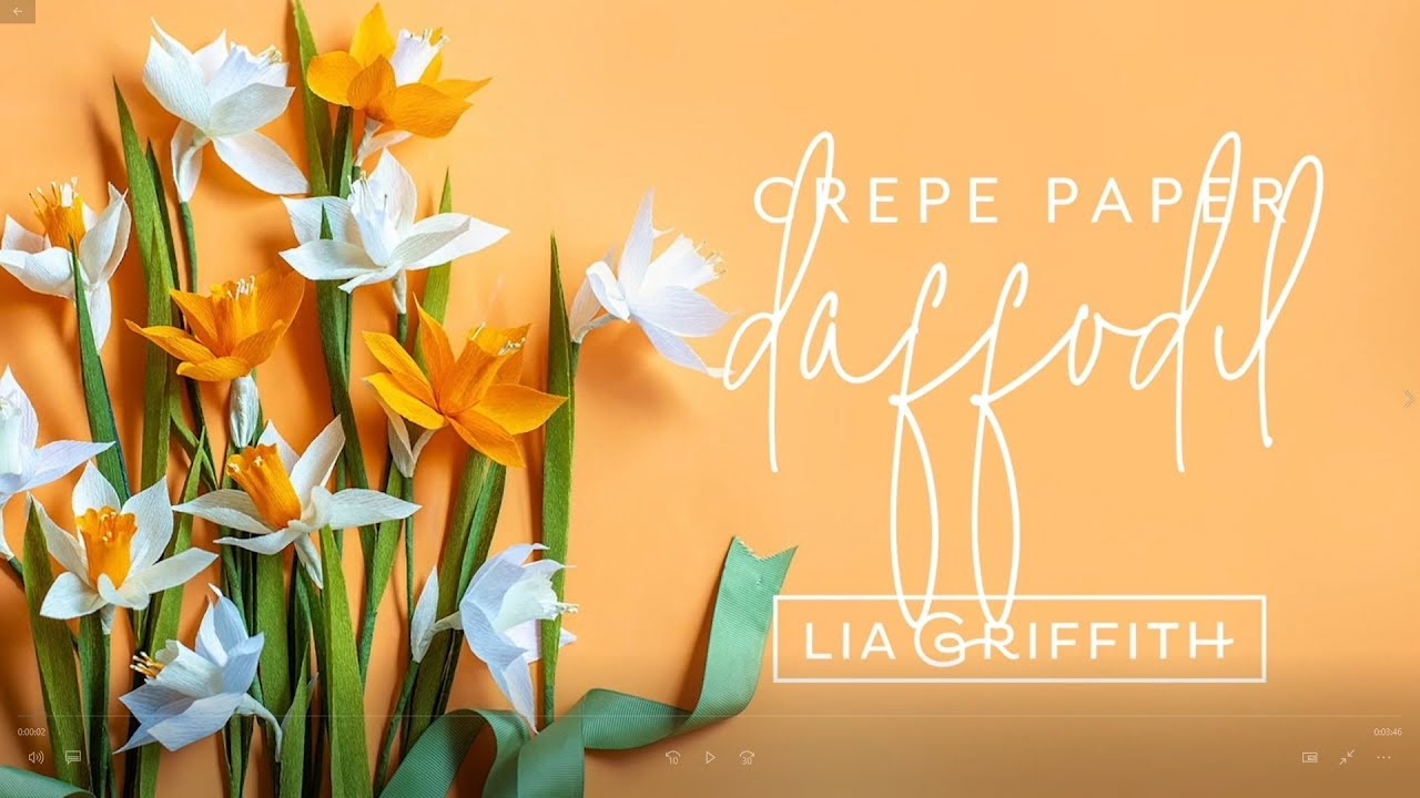 Lia Griffith Crepe Paper - Daffodil