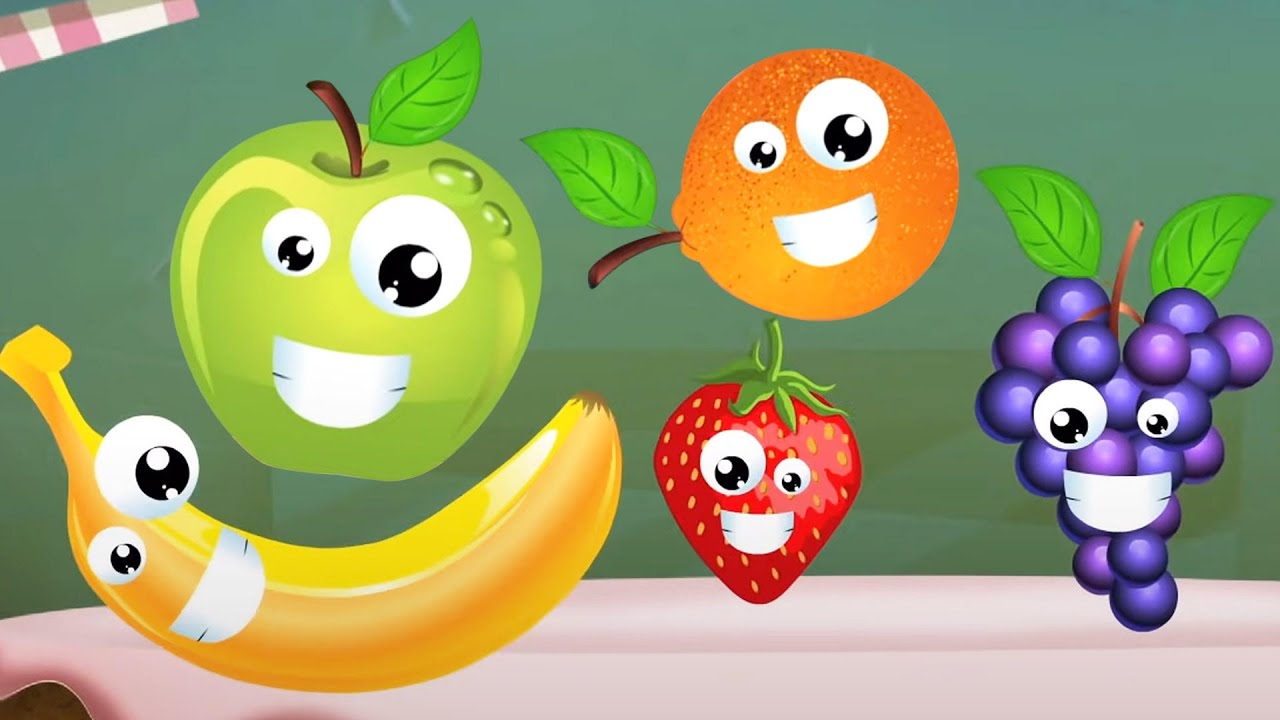 Five Little Fruits, Learn Counting and Numbers Rhymes for Babies