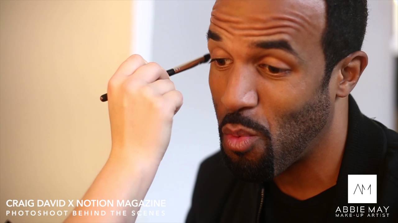 BTS of Craig David's Front Cover Shoot For Notion Magazine By Celebrity Make-Up Artist Abbie May