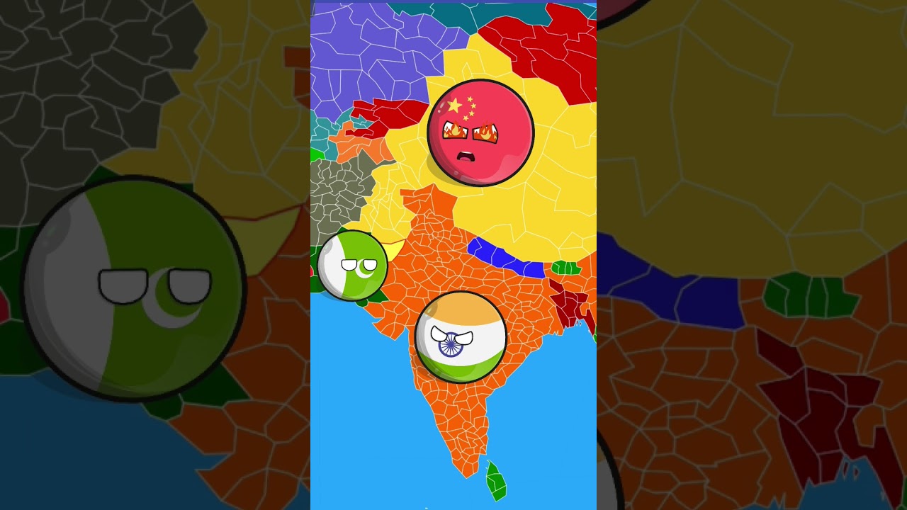 china attack in India and Pakistan ✨ #viral #shorts #countryball #andrast