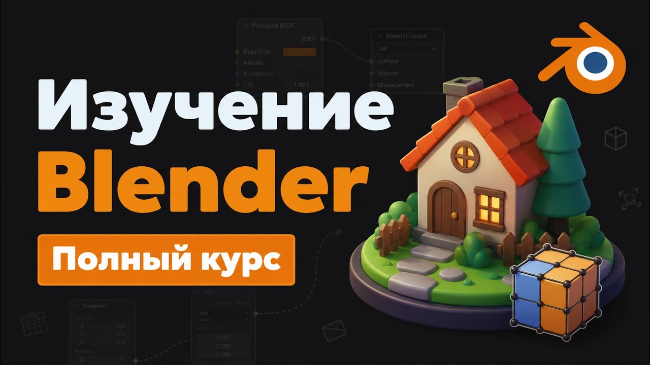 Полный курс по Blender с нуля / Создание 3Д объектов в программе Блендер