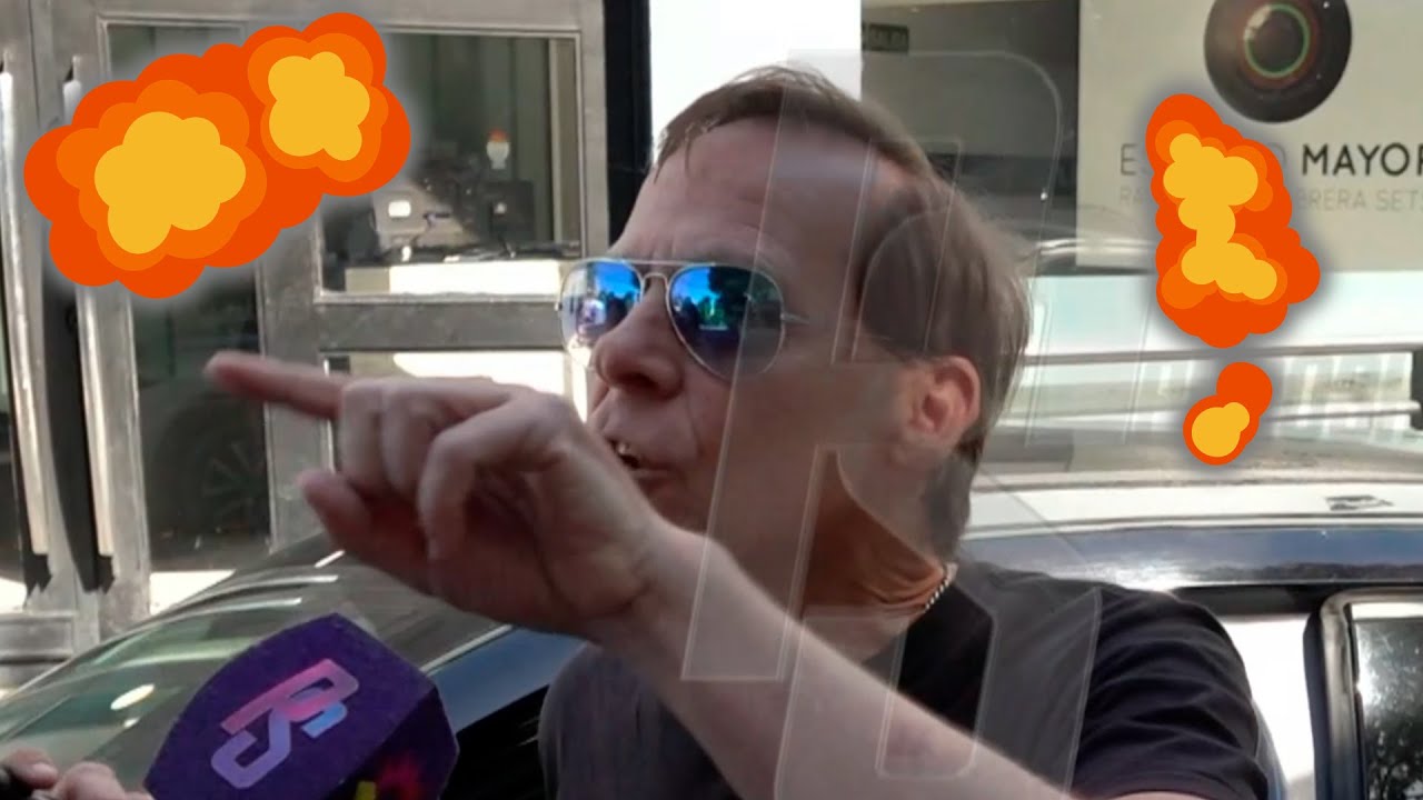 Terrible momento: Matías Martin maltrató al notero de Puro Show en medio de una nota
