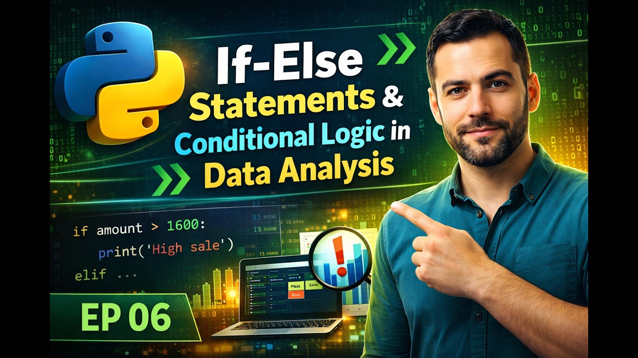 Python for Data Analysis EP 06 If-Else Statements & Conditional Logic Explained Assignment On Click