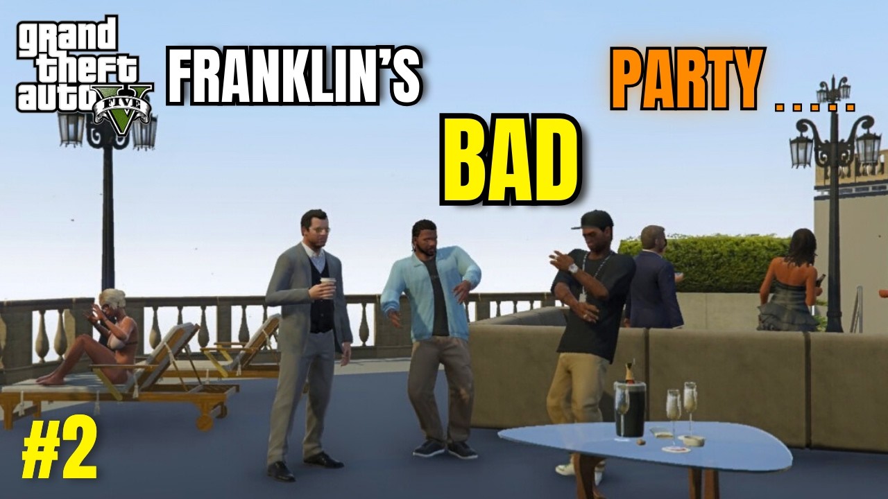 BIGGEST MANSION PARTY IN GTA V | FRANKLIN | #2