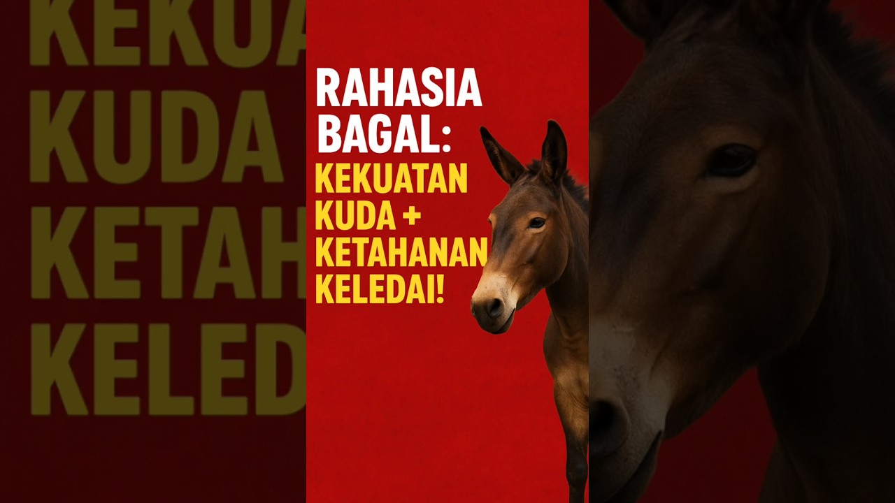 Rahasia Bagal:Kekuatan Kuda + Ketahanan Keledai‼️Mule&rsquo;s Secret: Horse Strength + Donkey Endurance‼️