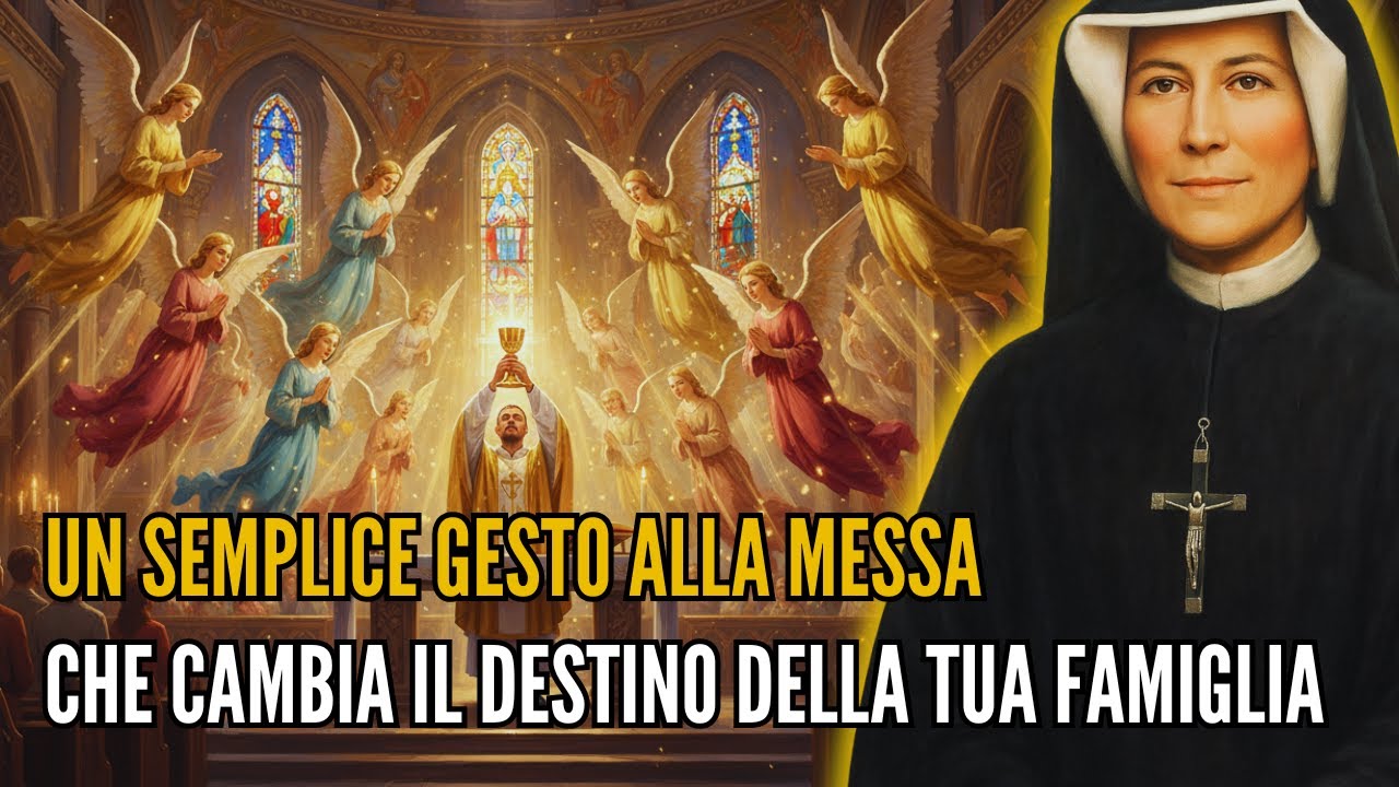 Santa Faustina rivela: Il gesto silenzioso alla Messa che porta protezione divina alla tua famiglia