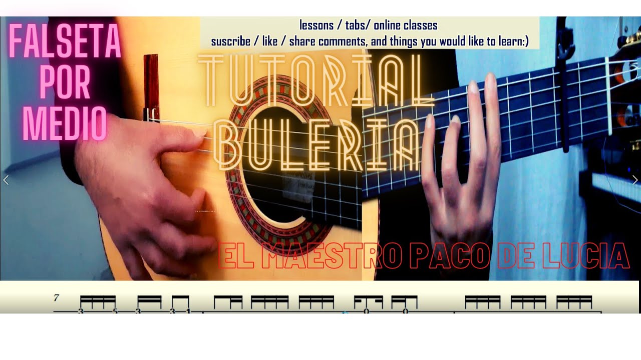 Paco De Lucia-  Falseta Por Buleria Tutorial