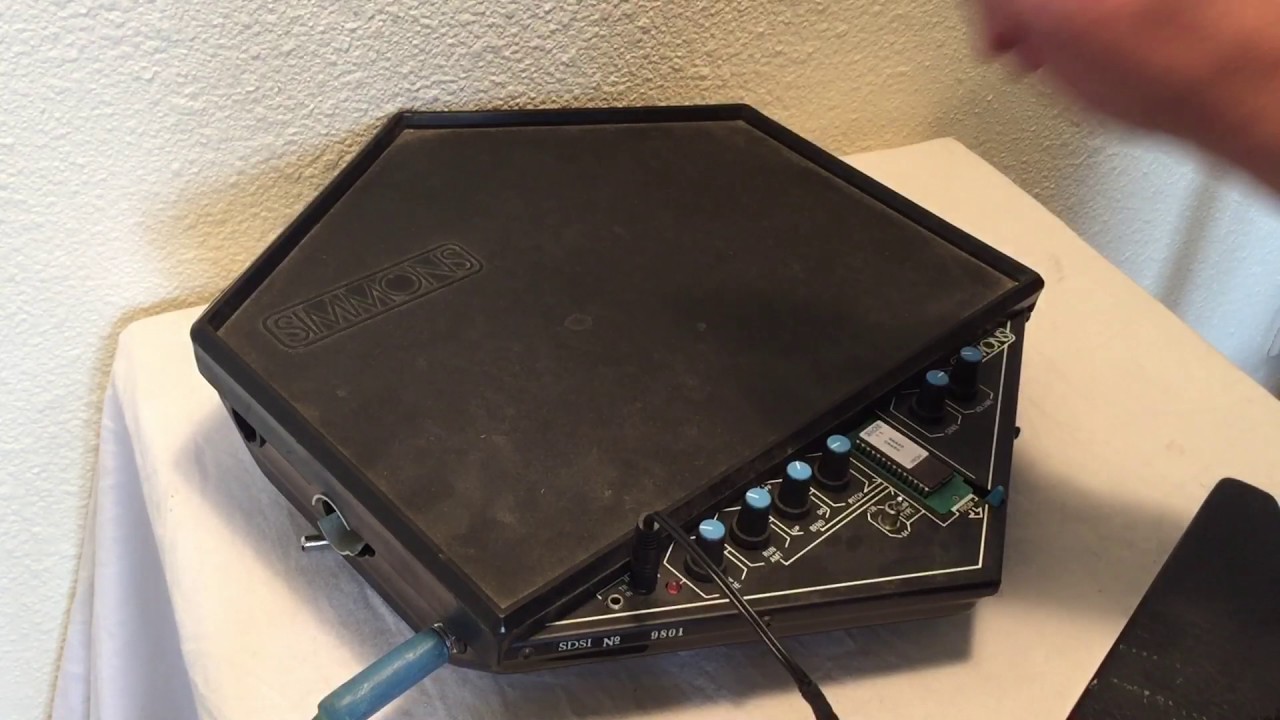 Funky old Simmons drum pad for sale on Etsy sds1