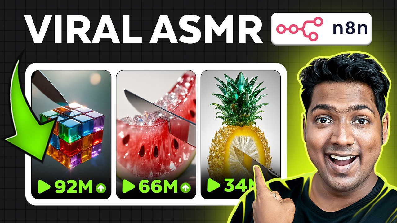 This AI Makes Viral ASMR Videos Automatically! (n8n Template)