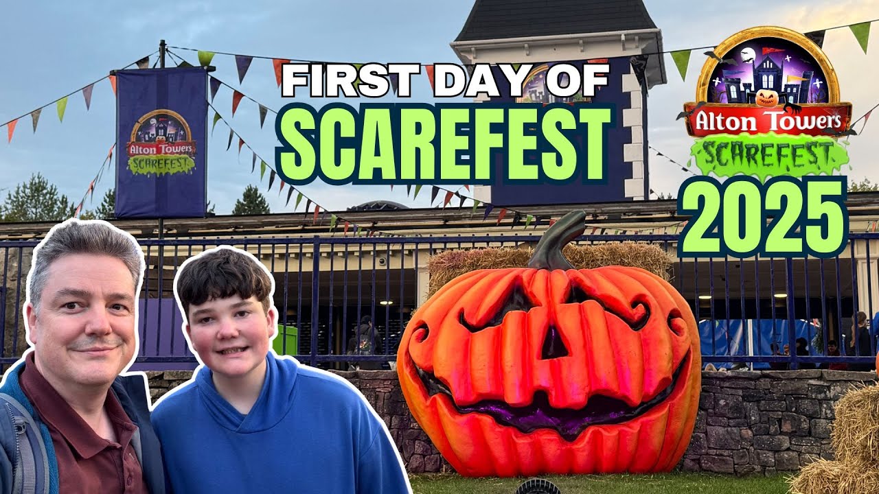 ПЕРВЫЙ ДЕНЬ ALTON TOWERS SCAREFEST 2025