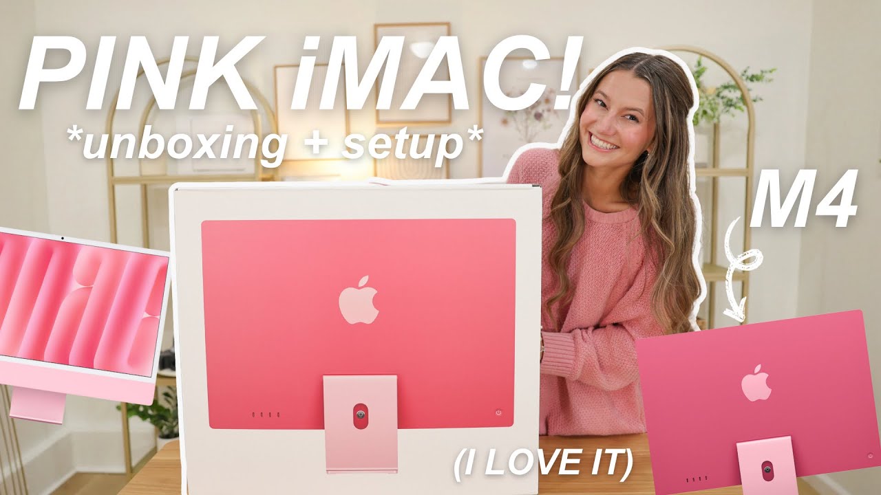 РАСПАКОВКА + НАСТРОЙКА РОЗОВОГО iMAC *Чип M4, настройка, Apple Intelligence + МНОГОЕ ДРУГОЕ!*