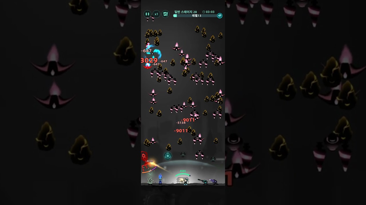 갤럭시 디펜스 #스테이지 28 #galaxy defense #레일건짱