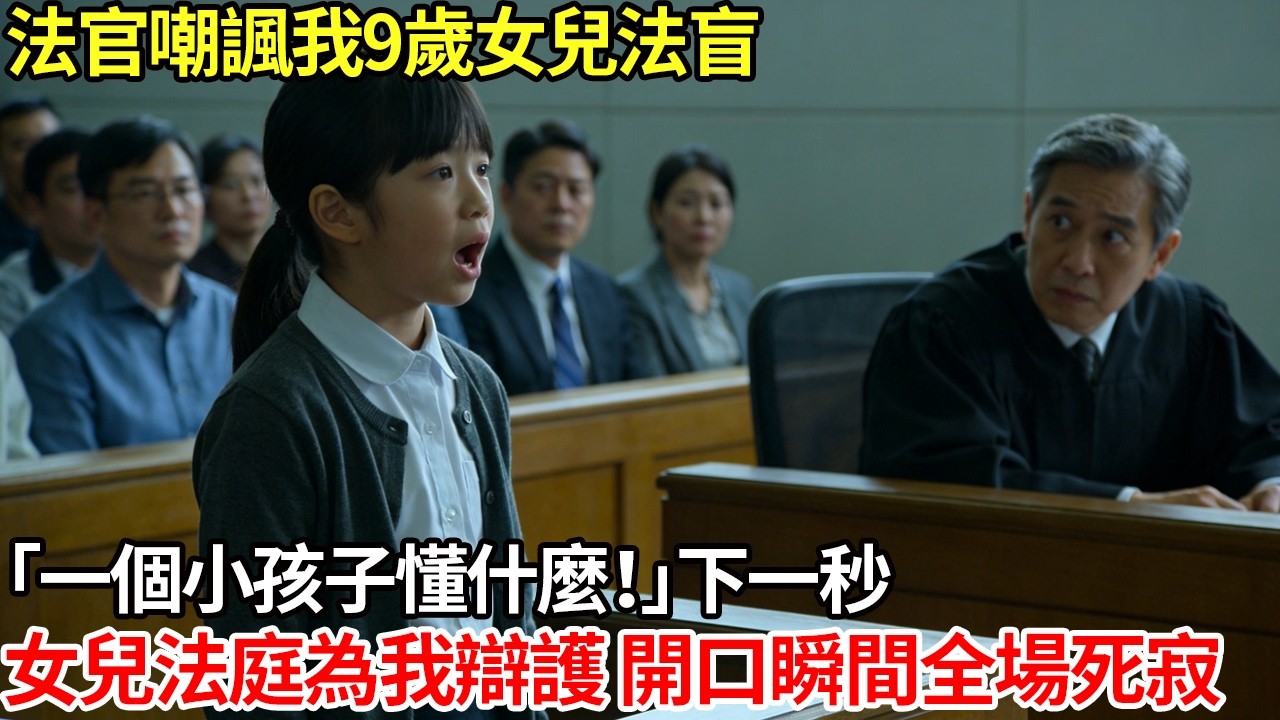 「一個小孩子懂什麼！」 法官嘲諷我9歲女兒法盲 下一秒女兒法庭為我辯護 開口瞬間全場死寂#為人處世#生活經驗#情感#故事#正能量