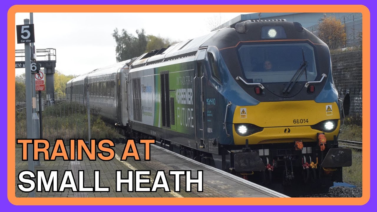 TRAINS at SMALL HEATH (Snow Hill Line/Chiltern Mainline) - 16/10/2024