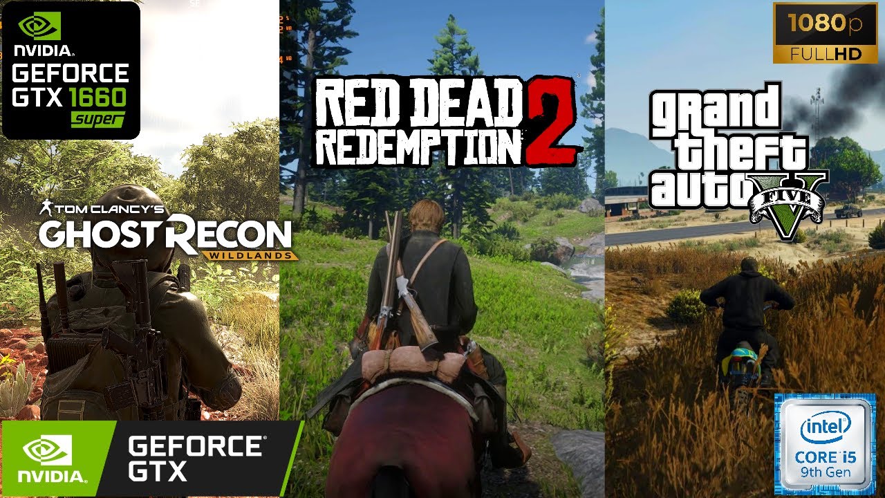 Testing Ghost recon wildlands | RDR 2 | GTA V | Ultra settings | GTX 1660 Super | i5 9400F