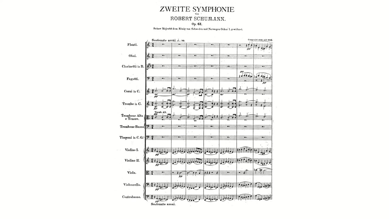 Schumann: Symphony No. 2 in C major, Op. 61 (with Score)
