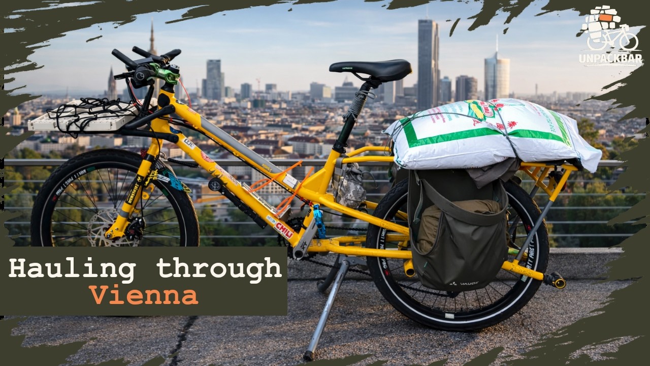Casually Riding Through Vienna with an 18kg Bag of Rice