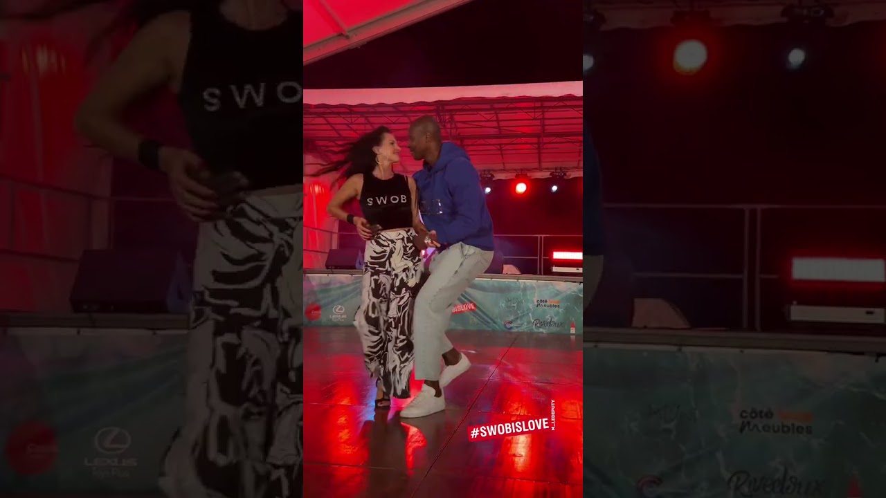 Achile Dinga & Zlatka dancing salsa at swob
