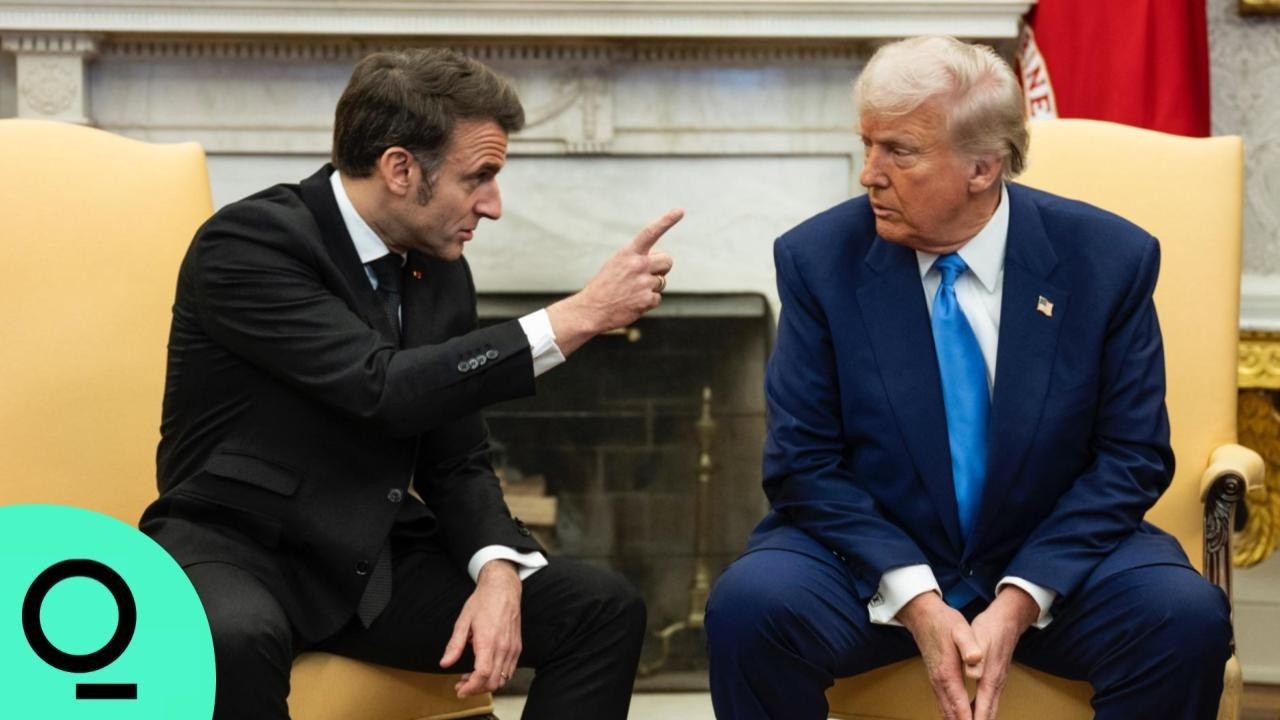 Macron Corrects Trump on Ukraine Funding in Oval Office Meeting