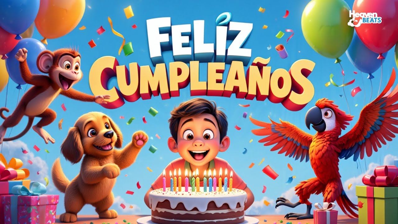 🎉 ¡Feliz Cumpleaños! | Canción Cristiana Infantil con Letra 🎂 | Heaven Beats 2025 Oficial