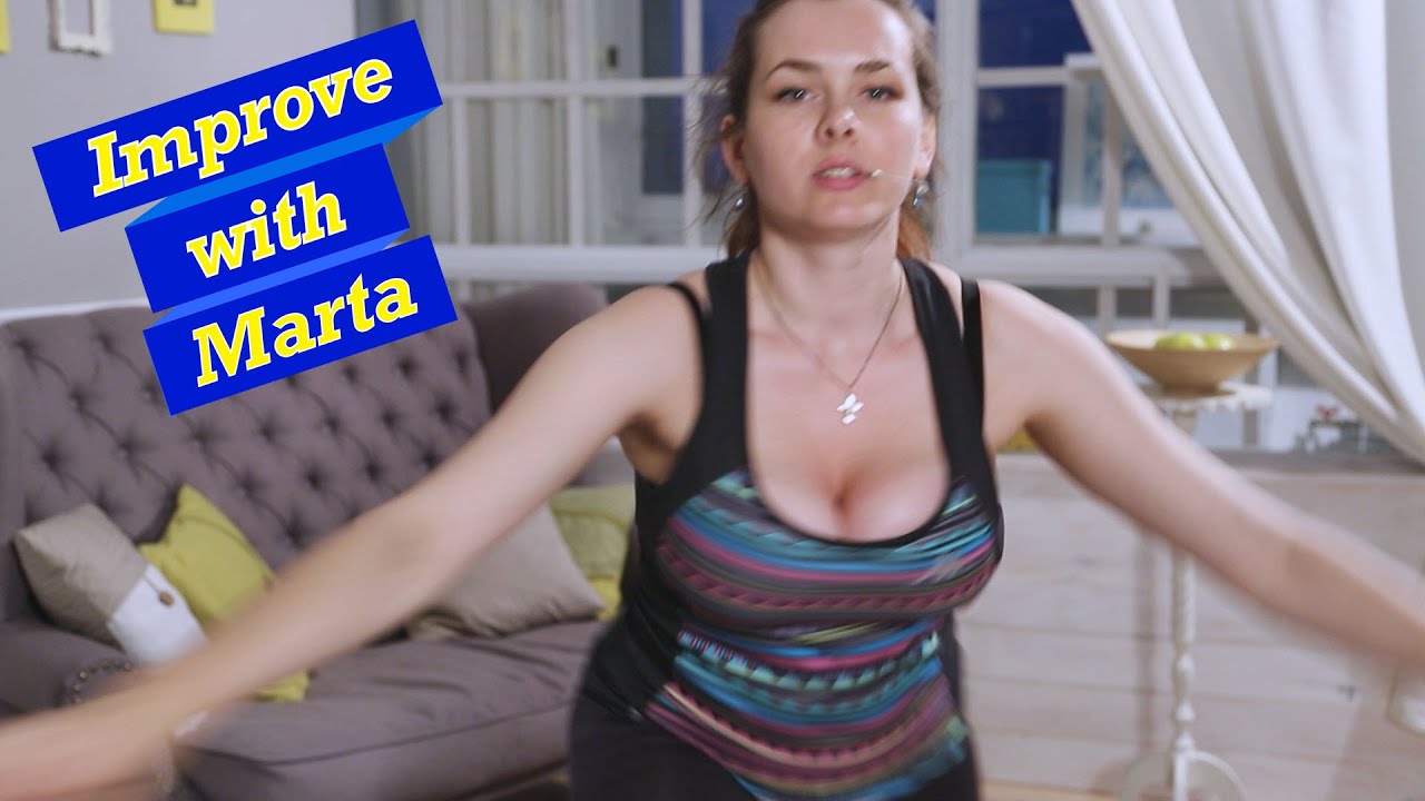 Side squats with the leg turn - Improve with Marta
