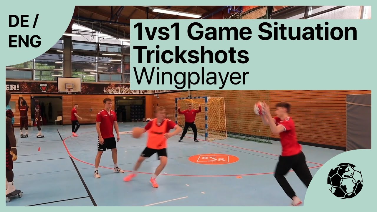 Wingplayer Shot 1:1 Small Angle - Trickshot - Handballtraining | Handball inspires [deutsch/english]