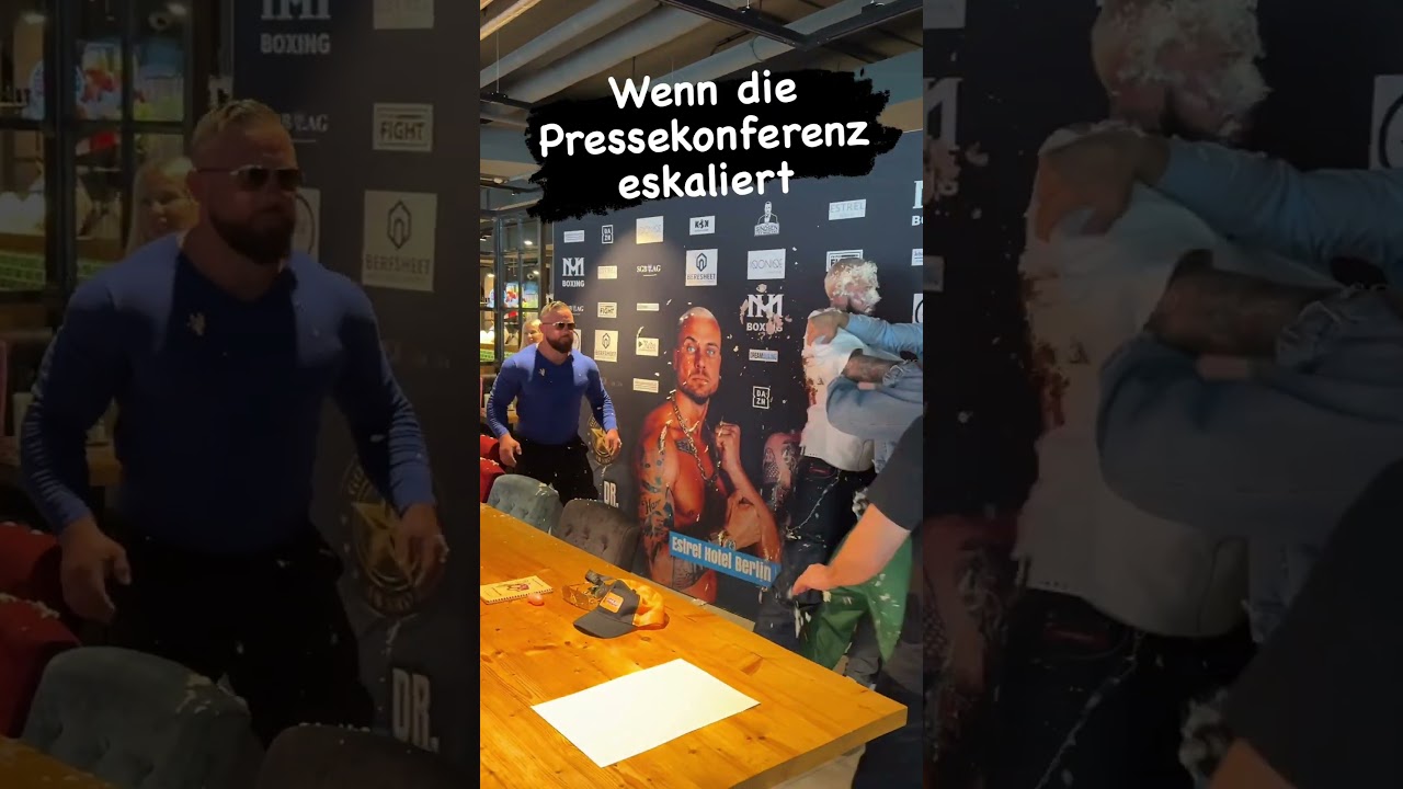 Torten Skandal 2.0 bei Eric Sindermanns Pressekonferenz 10.6.24 #ericsindermann #promifight