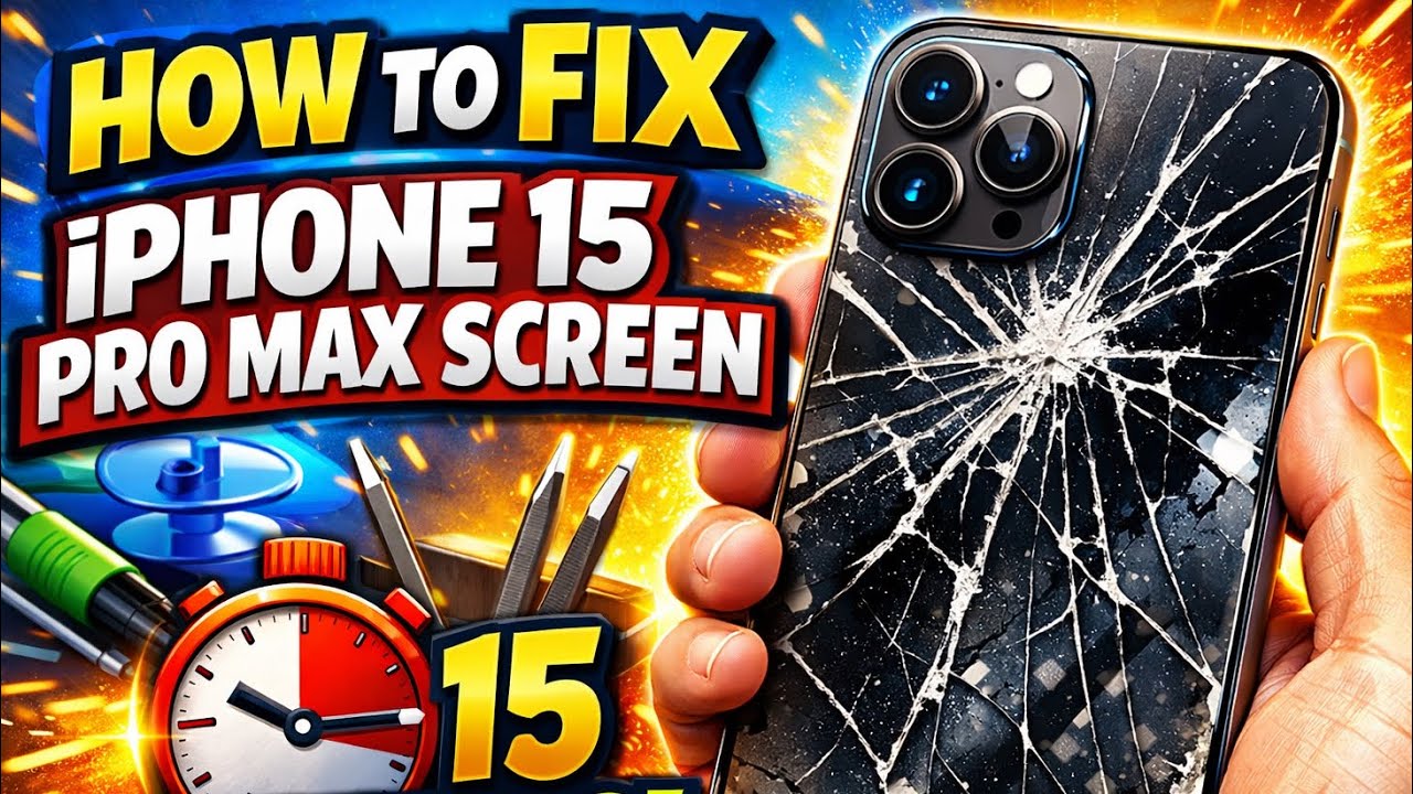 How to fix 15 pro max screen in 15 minutes 