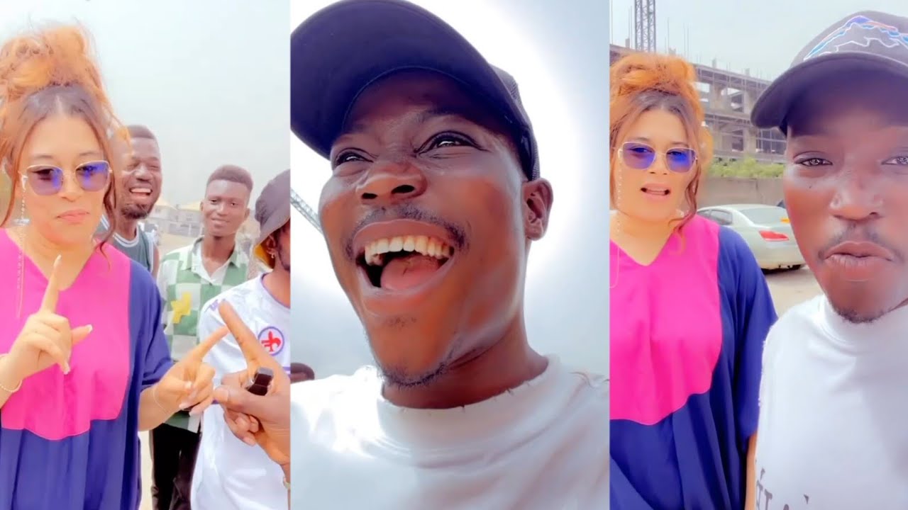 SEE WHAT DJ CHICKEN DID WHEN HE MET ACTRESS ADUNNI ADE FOR THE FIRST BANK