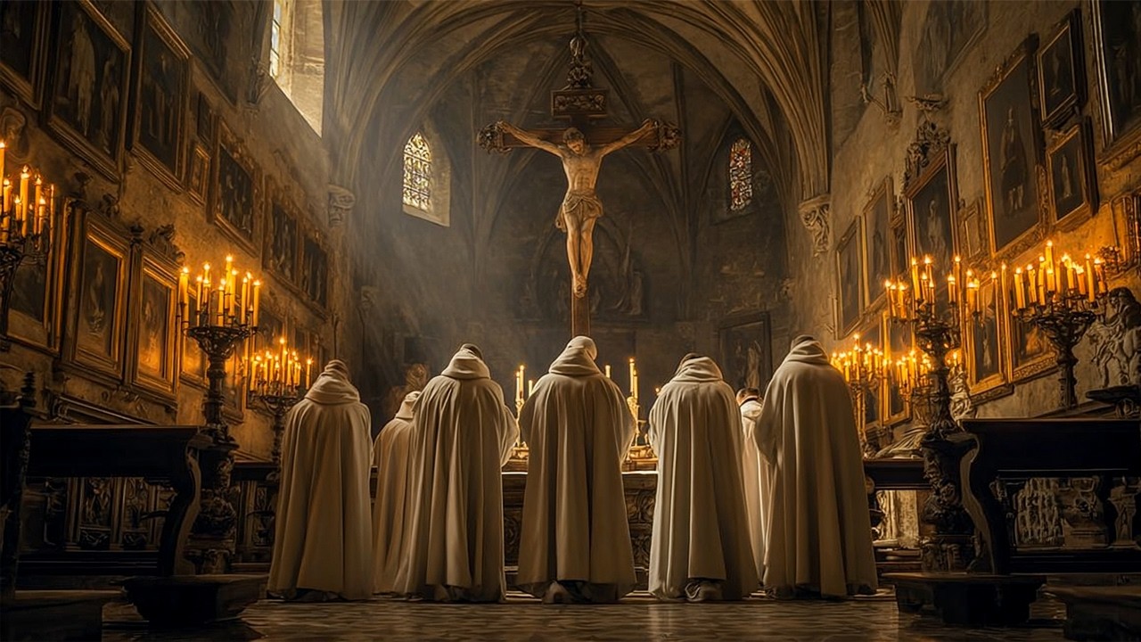 ⛪ Григорианские песнопения хвалы Богу | Священная молитва в тишине монастыря