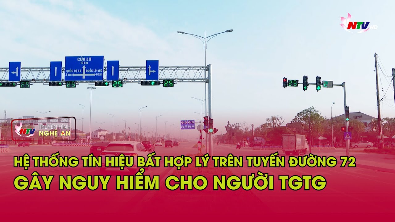 Hệ thống tín hiệu bất hợp lý trên tuyến đường 72 gây nguy hiểm cho người TGTG