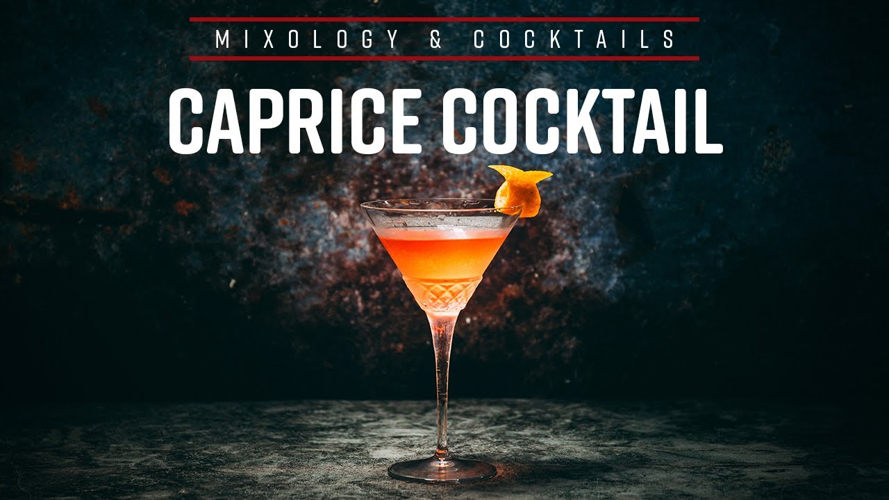 CAPRICE COCKTAIL. Gin, Campari & Sweet Vermouth Aperitive