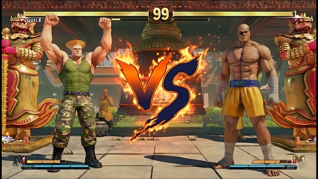 GUILE VS SAGAT (Hardest) - Street Fighter V                                @tolskotatv2783