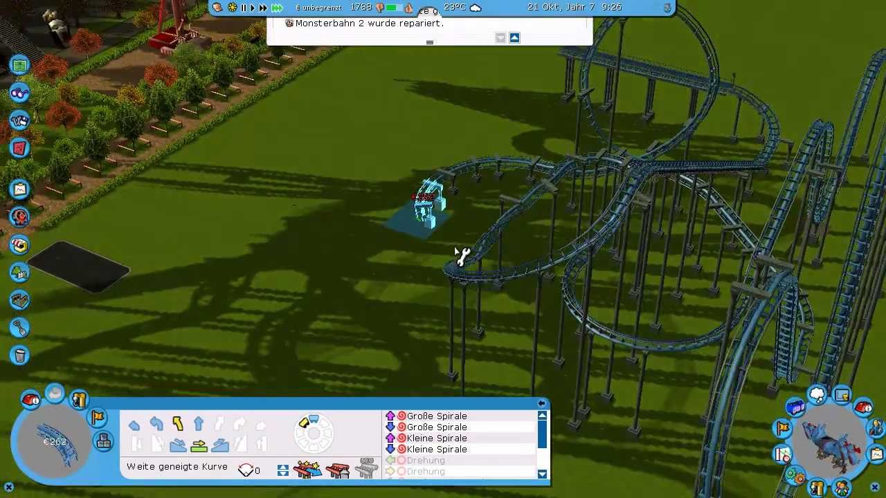 Let´s Bau einen RCT3 Park #027 Die Kopfüber-Achterbahn