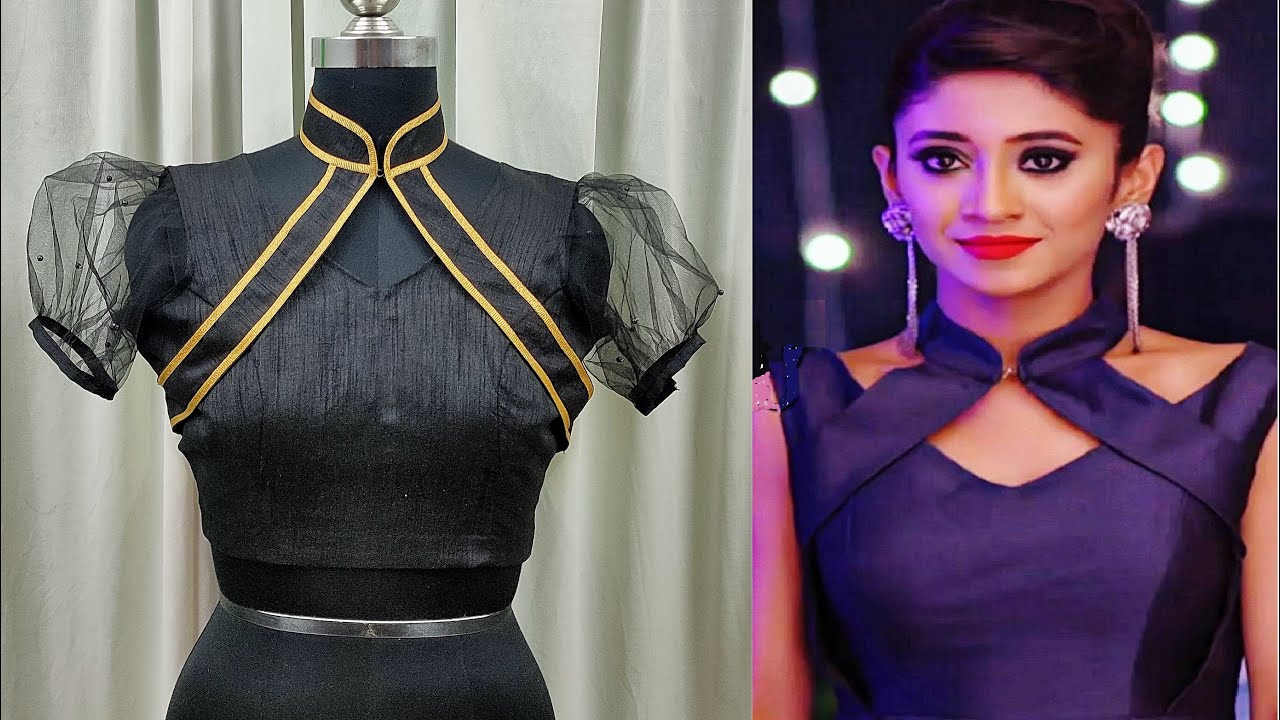 Naira blouse style | New Model Blouse || नाइरा स्टाइल ब्लाउज घर पर ही बनाइये || Krishna Creation