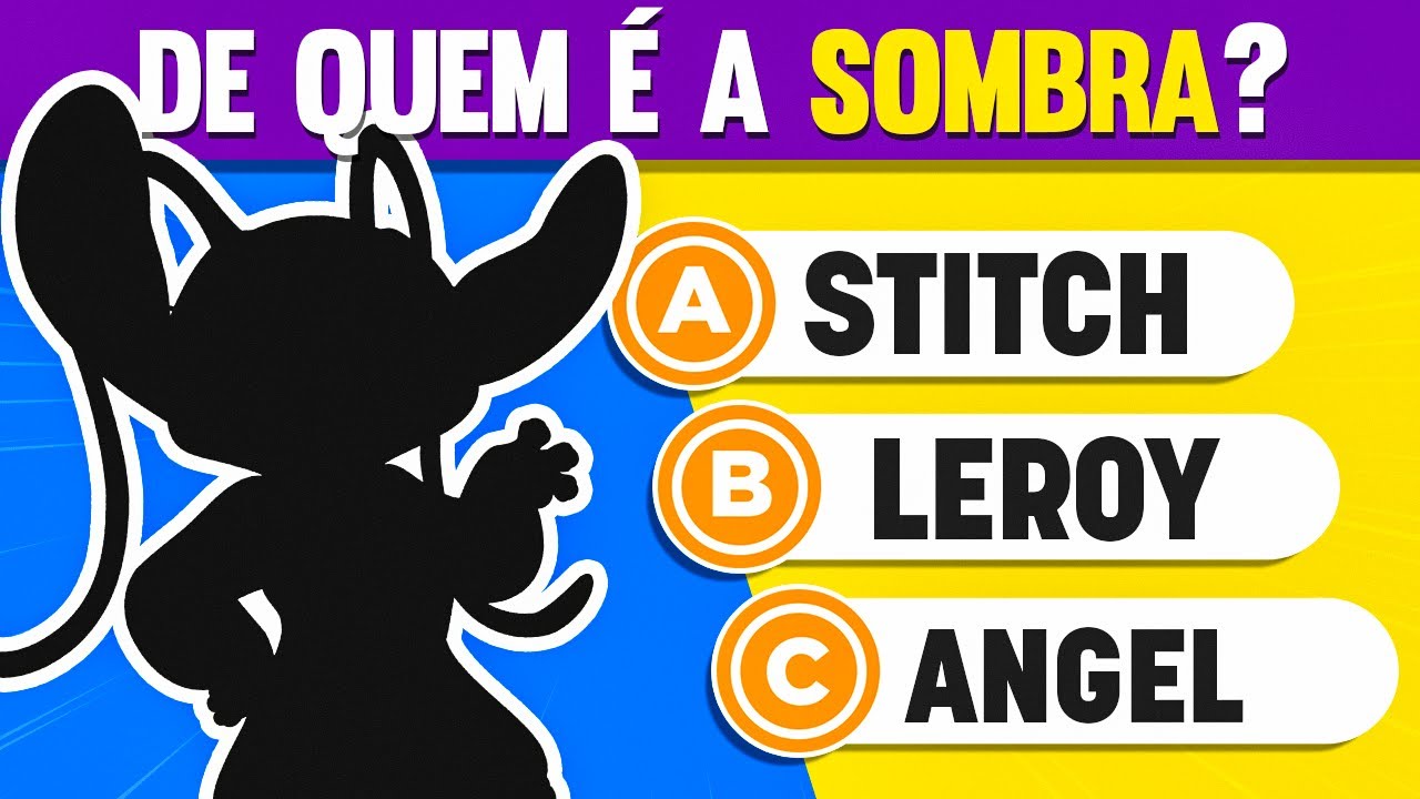 🐨💙 LILO E STITCH - Adivinhe o Personagem pela SOMBRA! 🌸🛸 Só para VERDADEIROS Fãs!