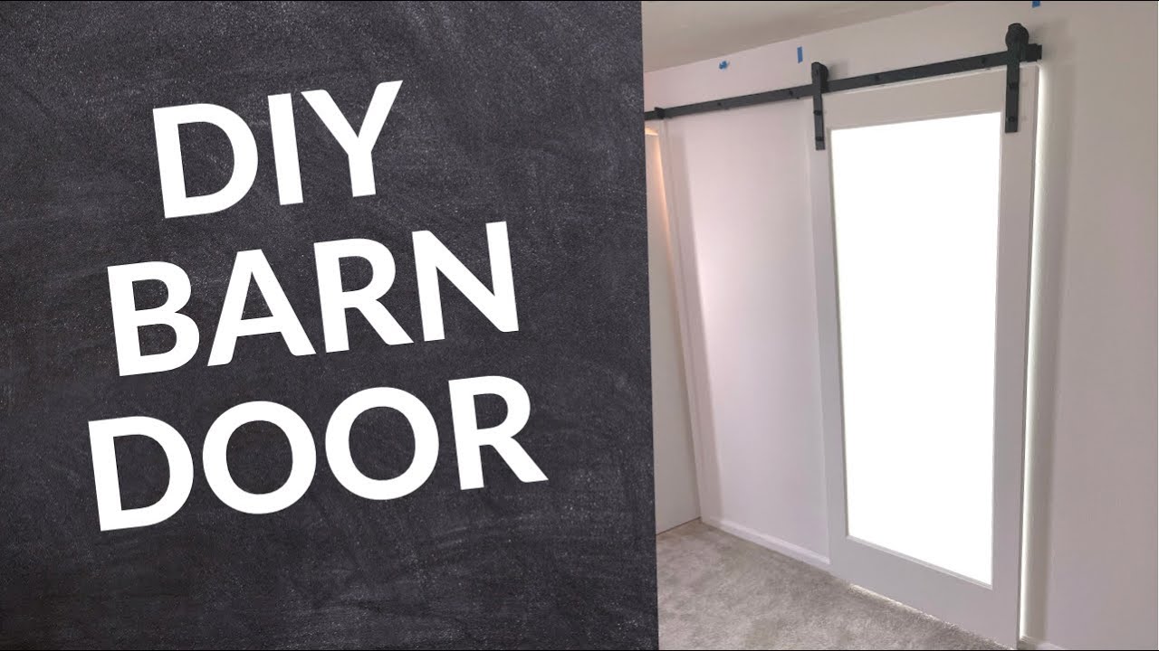 Frosted Glass Barn Door | Closet Door