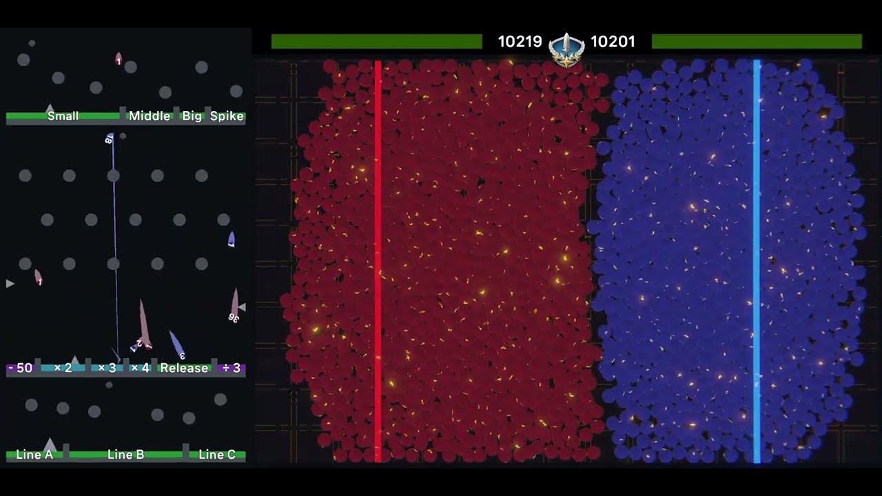 Marble Battle Simulation - War Of Line # 09 - !! Graphic Upgrade !!
