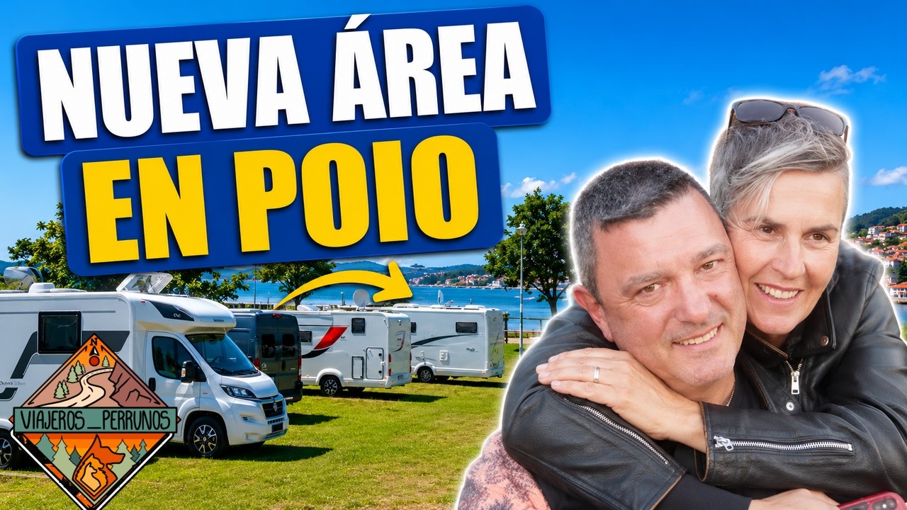 NUEVA área de autocaravanas  Poio Pontevedra