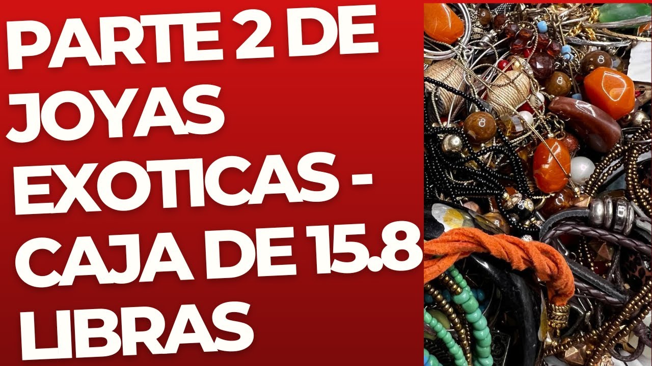 2da. Parte. Jewelry/Joyeria de segunda mano, tesoros exoticos en caja de 15 libras.#unboxing #usada