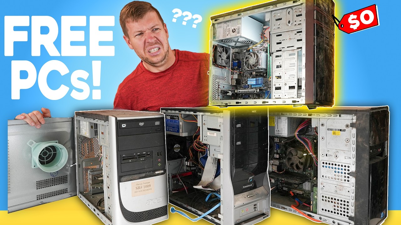 Я получил 4 компьютера БЕСПЛАТНО… Могу ли я заставить один работать?