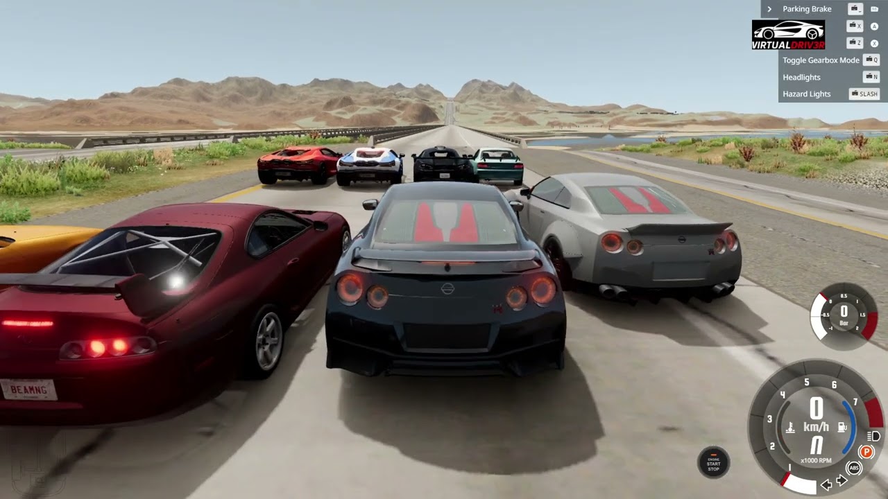 Nissan GTR vs Nissan Silvia vs McLaren 620 at INSANE Speed 🚀 | BeamNG.drive